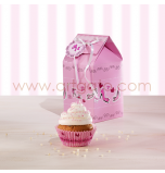 Boîtes Cupcakes | Rose Girly (Cake in the City) - 2 Boîtes pour 1 Cupcake, 9,5 cm x Haut. 12,5 cm