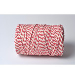 Cordelette Baker's Twine | Bicolore Rouge et Blanc - Echeveau 10 m