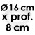Moule à Gâteau Demi-Sphère - Ø 16 cm x Prof. 8 cm