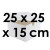 5 Boîtes à Gâteaux Blanches avec Couvercle - Haut. 15 cm | 25 x 25 cm