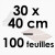 100 Feuilles Guitare - Polyéthylène 100 microns | 30 x 40 cm