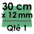 1 Carton à Entremets | Vert - Carré 12 mm / 30 cm Côté
