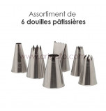 6-Piece Pastry Tip/Tube