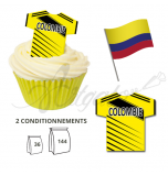 Wafer Toppers | Football T-Shirts 43 x 45 mm - Team Columbia