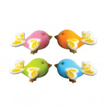 Sugar Decorations | Birds of Fancy 4 cm - 35 pieces, 4 Colours