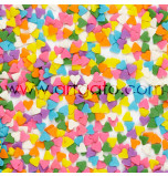 Sugar Confetti | Rainbow Hearts - 260 g Jar