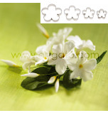 SUGAR FLOWER CUTTERS | 5 Petal Blossom - Medium Size, Set of 4 Sizes - Tinplate