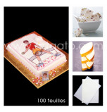 Wafer Paper (Rice Paper) | Single Density (≈ 0,27 mm thick), Smooth, A4 Size – 100 Sheets