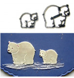 Patchwork Cutters® EMBOSSING CUTTER | Polar Bears