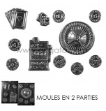 CHOCOLATE (Candy) MOULD | Casino (2 Moulds) 