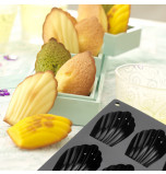 Silicone Mould | 9 MADELEINES – 8 x 4,8 x 2 cm Deep