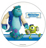 Edible Cake Topper | Monsters University, James & Mike with books, Wafer Cake Disc Ø 20 cm