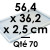 70 Ganache, Mousse and Insert FRAMES | Inside Dim. 56,4 x 36,2 cm - 2,5 cm High