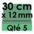 5 Cake Drums | Dark Green - Square 12 mm thick / 30 cm Side